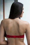 Zivame All That Lace Push Up Wired Low Coverage Strapless Bra-Red — thumbnail 2