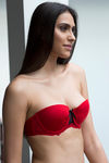 Zivame All That Lace Push Up Wired Low Coverage Strapless Bra-Red — thumbnail 3