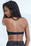 Zivame All That Lace Push Up Wired Low Coverage Strapless Bra-Black — thumbnail 2