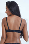 Zivame All That Lace Push Up Wired Low Coverage Strapless Bra-Black — thumbnail 4