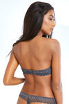 Zivame All That Lace Push Up Wired Low Coverage Strapless Bra-Grey — thumbnail 2