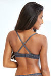 Zivame All That Lace Push Up Wired Low Coverage Strapless Bra-Grey — thumbnail 5