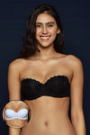 Zivame Sweet Heart Neckline Push-Up Lacy Wings Bra  (Pack of 2)- Black N White — thumbnail 12
