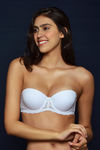 Zivame Sweet Heart Neckline Push-Up Lacy Wings Bra  (Pack of 2)- Black N White — thumbnail 2