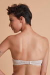 Zivame Luxe Lace Padded Wired Medium Coverage Strapless Bra-White — thumbnail 5