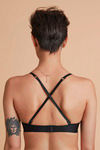 Zivame Luxe Lace Push Up Wired Medium Coverage T-Shirt Bra-Black — thumbnail 2
