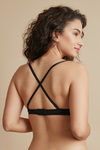 Zivame Luxe Lace Padded Wired Medium Coverage Strapless Bra-Black — thumbnail 2