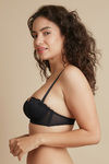 Zivame Luxe Lace Padded Wired Medium Coverage Strapless Bra-Black — thumbnail 6