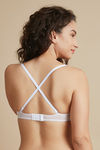 Zivame Luxe Lace Padded Wired Medium Coverage Strapless Bra-White — thumbnail 6