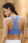 Zivame Double Layered Non Wired Medium Coverage Bralette -Lilac — thumbnail 2