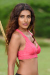 Zivame Double Layered Non Wired Medium Coverage Bralette -Orange — thumbnail 2