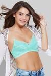Zivame Cuppa Contrast Non Padded Triangle Bra- Green — thumbnail 5