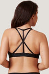 Zivame Made To Layer Strappy Back Triangle Cup Bralette-Black — thumbnail 2