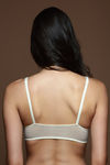 Zivame Double Layered Non Wired Low Coverage Bralette -Ivory — thumbnail 2