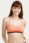 Zivame Double Layered Non Wired Medium Coverage Bralette -Blush — thumbnail 2
