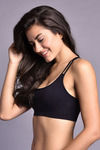 Zivame Made To Layer Double Layered Non Wired Medium Coverage Bralette -Black — thumbnail 3