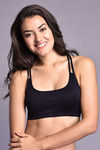 Zivame Made To Layer Double Layered Non Wired Medium Coverage Bralette -Black — thumbnail 4