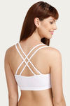 Zivame Made To Layer Double Layered Non Wired Medium Coverage Bralette -White — thumbnail 3