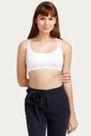 Zivame Made To Layer Double Layered Non Wired Medium Coverage Bralette -White — thumbnail 4