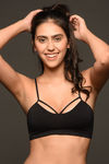 Zivame Made To Layer Double Layered Non Wired Medium Coverage Bralette -Black — thumbnail 1