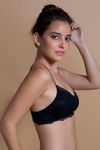 Zivame Made To Layer Non Padded Non Wired Medium Coverage Bralette -Black — thumbnail 3