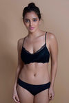 Zivame Made To Layer Non Padded Non Wired Medium Coverage Bralette -Black — thumbnail 4