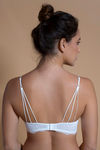 Zivame Made To Layer Non Padded Non Wired Medium Coverage Bralette -White — thumbnail 2