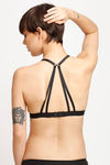 Zivame Single Layered Non Wired Low Coverage Bralette -Black — thumbnail 3