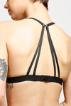 Zivame Single Layered Non Wired Low Coverage Bralette -Black — thumbnail 5