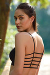 Zivame Double Layered Non Wired Medium Coverage Bralette -Black — thumbnail 5
