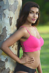 Zivame Double Layered Non Wired Medium Coverage Bralette -Fuchsia — thumbnail 1
