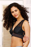 Zivame Double Layered Non Wired Medium Coverage Bralette -Black — thumbnail 3