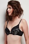 Zivame Padded Wired Low Coverage Bra-Black — thumbnail 4