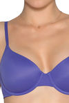 Amante Smooth Padded T shirt Underwired Bra-Purple — thumbnail 3
