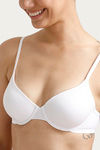 Amante Smooth Padded T shirt Underwired Bra-White — thumbnail 5