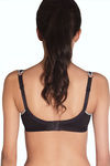 Amante Non Padded Medium Impact Sports Bra-Black — thumbnail 2