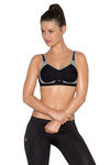 Amante Non Padded Medium Impact Sports Bra-Black — thumbnail 3