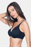 Amante Double Layered Wired Full Coverage Super Support Bra - Black — thumbnail 3