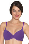 Amante Padded Wired Full Coverage T-shirt Bra - Purple — thumbnail 4