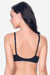Amante Padded Non Wired Full Coverage T-Shirt Bra - Black — thumbnail 3