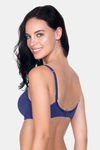 Amante Padded Non Wired Full Coverage T-Shirt Bra - Dark Blue — thumbnail 2