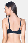 Amante Lace Magic Single Layered Non Wired Full Coverage Lace Bra - Black — thumbnail 2