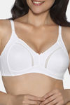 Amante Double Layered Non Wired 3/4th Coverage T-Shirt Bra - White — thumbnail 4