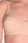 Amante Everyday Support Non Padded Wirefree Cotton Bra-Nude — thumbnail 3