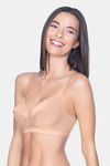Amante Double Layered Non Wired 3/4th Coverage Super Support Bra - Nude — thumbnail 3