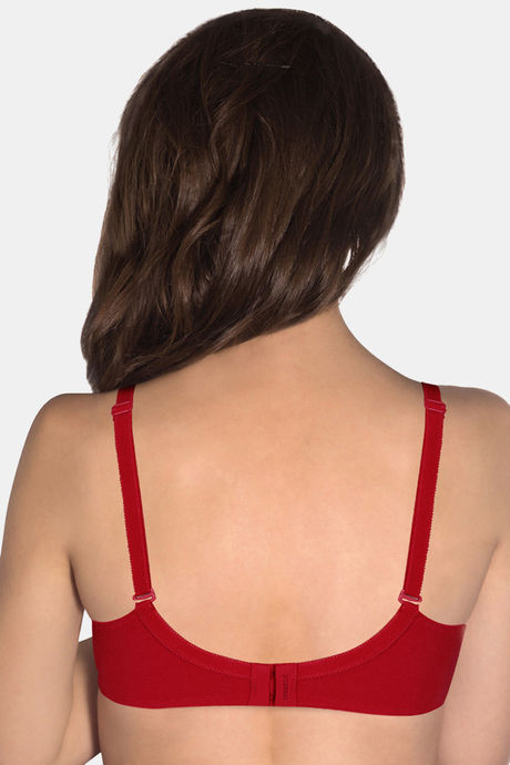 

Amante Double Layered Wirefree Bra Red, Reds