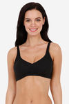 Amante Single Layered Non Wired Full Coverage T-Shirt Bra - Black — thumbnail 1