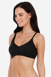 Amante Single Layered Non Wired Full Coverage T-Shirt Bra - Black — thumbnail 2