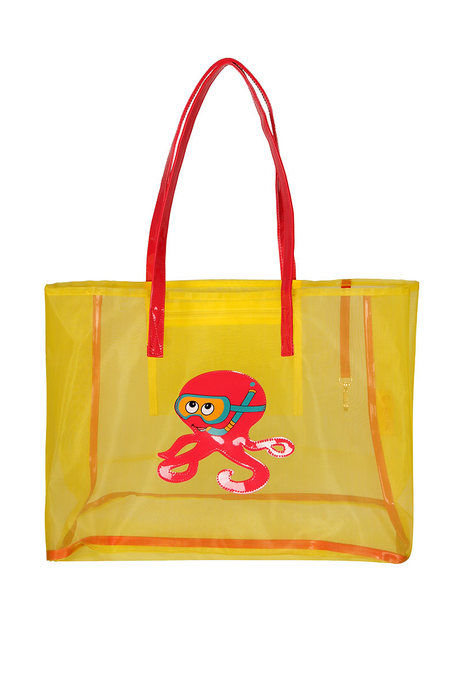 Zivame Bauble Mesh Tote Bag - Yellow — image 2