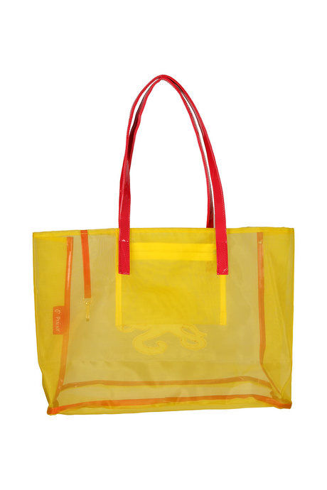 Zivame Bauble Mesh Tote Bag - Yellow — image 3